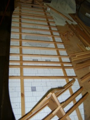 First stage of monitor deck frames.JPG