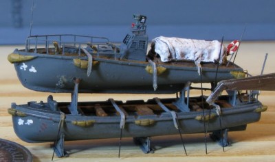 Mogami139<br />Process of adding needles (tie down chain imitation)