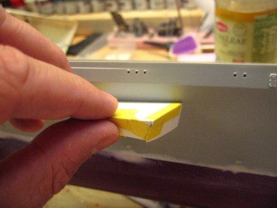 taped and test fitted before any joints are glued.