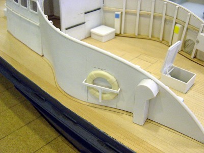 Another view here, portside. Again note fwd. engine room hatch, open. There is another one further aft.