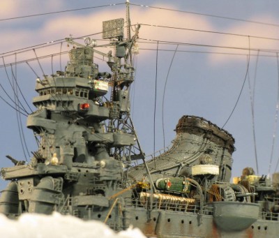 Tone (1/350) with additional rivets on funnel and hull (Archer Surface Details)