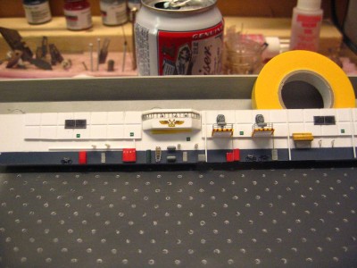 There are 67 different pieces to this section of bulkhead!