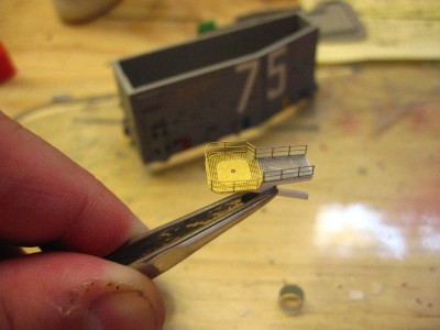 Spare GMM safety netting and early nimitz aft radar platform