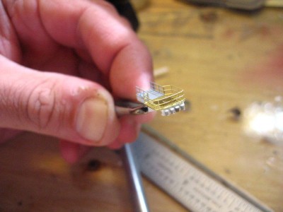 Don't forget the navigation lights on the front here. They will also be on the island sides as well.