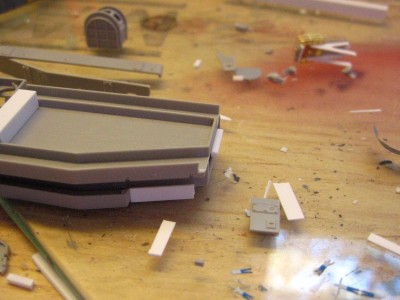 decking removed at the rear