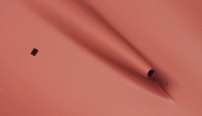 Outer shaft housing with trailing edge detail visible. Note open sea box for sea valve.