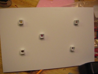 bulb boxes made from hollow square styrene rods