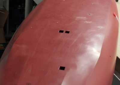 All 3 outlets in the hull bottom.