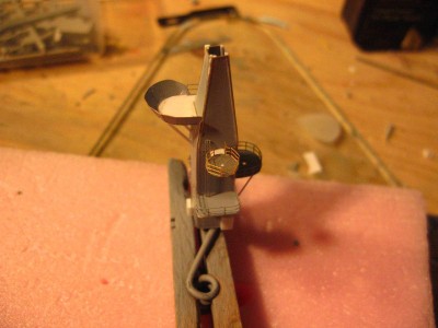 The top platform is not present in either WEM or GMM set, so I scratched it from spares and styrene.