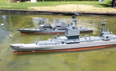 note LB's hull is still just in primer at this stage!