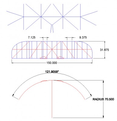 Plan view of antenna