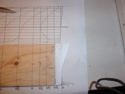this shows the styrene cut into the bow