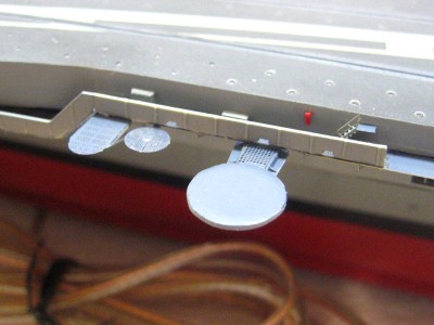 largest is a combo of a hatch cover to a 1/35 tank, and the hangar extension from 1/350 Essex.