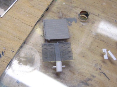 WEM radar before altering size compared to kit part.