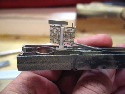 Scratch built base from styrene.