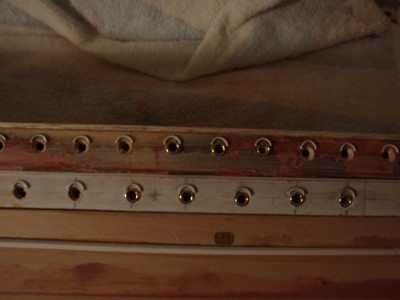 brass inserts,they will not be added untill hull is painted ,i want them to stay brass color