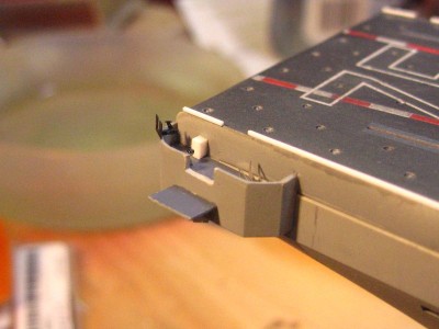 I finally finished the bow area with more .50 cal mounts and waht I think is a compass?