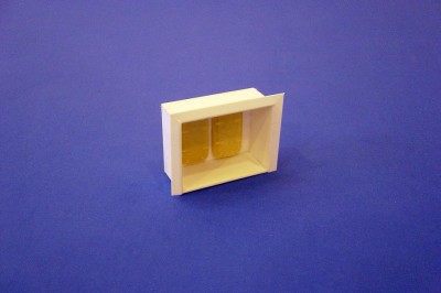 DSC04200.JPG (69.23 KiB) Viewed 4137 times To make the recessed areas for the doors, I fabricated a simple box from .030 styrene, leaving one side open. I then added a small flange around three sides of the box, from.010 styrene, then the two w/t doors, resin cast by me. I'll make four of these all together, two on each side. This is now ready to install.
