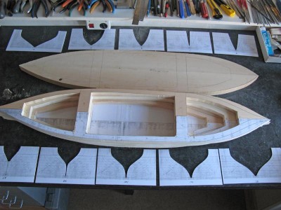 IMG_0317.jpg (109.87 KiB) Viewed 2315 times The interior is hollowed out to save weight, to stop the hull from cracking, and so I can use the waste elsewhere.