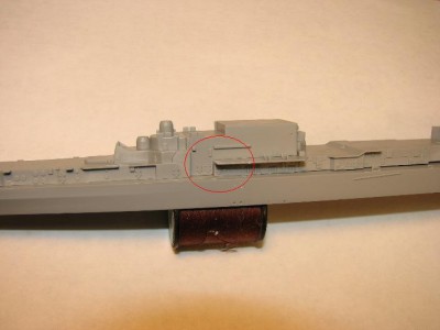 Location of fit problem between G23, G25 and main deck.