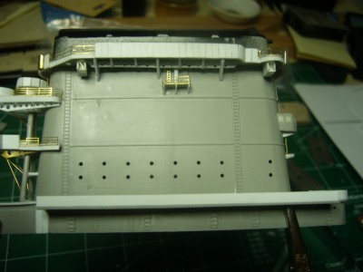 The boxes in place