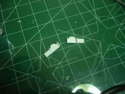 The beginnings of the two assemblies for the aft 1.1's and the 20mm