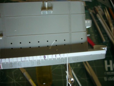 Here you can see the long strip I worked from before it got snipped