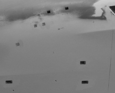 Details of hull bottom