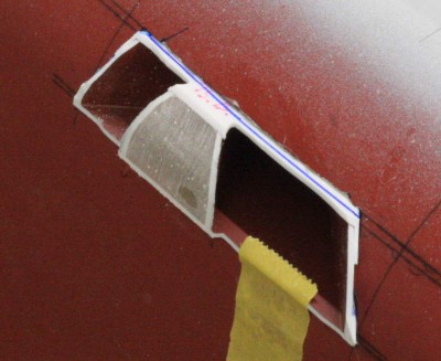 Rough shaping of the wedge.