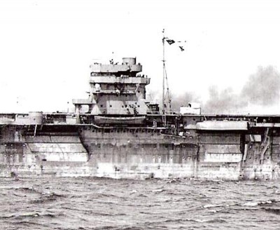 Hiryu on builders trials, KMM CV vol, midships port crop.jpg