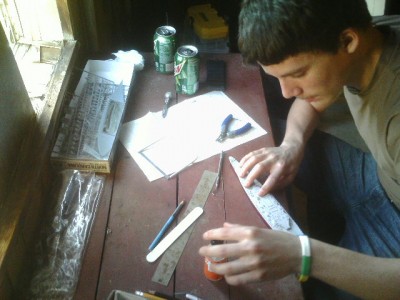 Son at work with 700 scale WASHINGTON, N. CAROLINA