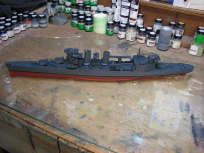 Decks were hand painted with Polly S  Weather Deck Blue 20B  #F505338