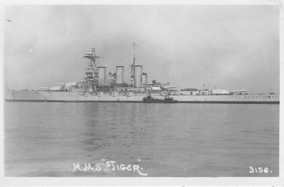HMS Tiger - apparently late or post war