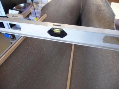 Spirit level on bow