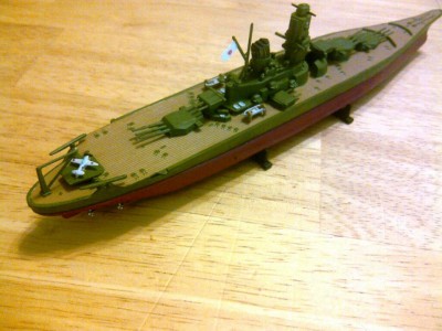 Starboard quarter view.  Note the scout plane.