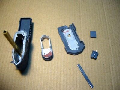 The beginning of the destruction