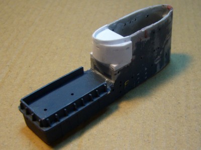 Corrected. Notice the smaller top piece and the white where the walls were raised
