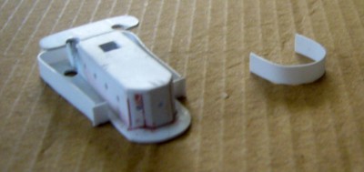 The shielding ready to go on the front