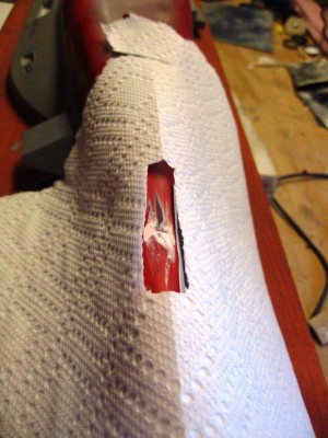 and masked like a surgeon would mask an inscision for re-painting!