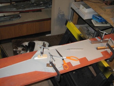 tight clamping really helped make the deck pieces fit better