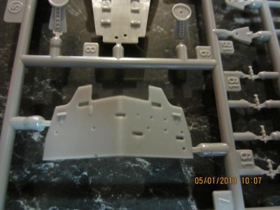 Forward hull, note plain doors