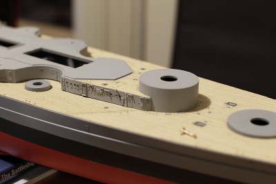 detail of the forward stb superstructure. PE added plus wooden deck