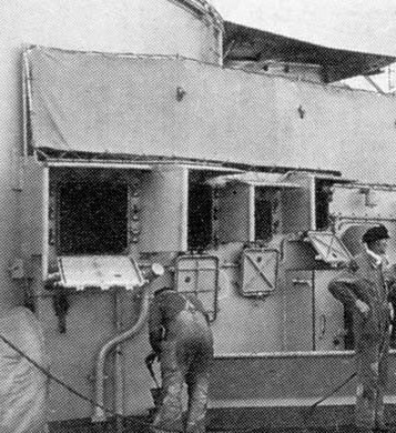 Location: port side on superstructure at base of Bruno barbette.