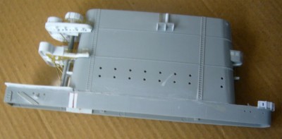 The funnel without the boat/gun deck