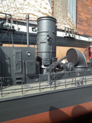The forward funnel on the finished model.