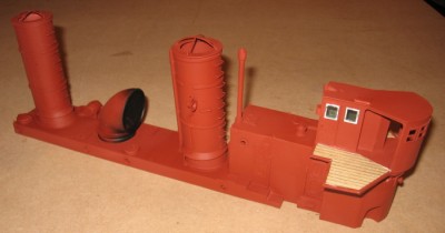 This section of the model has been primed to give a good surface for the eventual paint colour.
