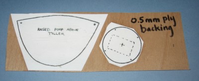 These plastic card fittings were fixed to 0.5mm ply for added strength.