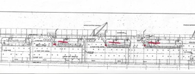 Here you can plainly see the difference in elevation from the ladder platform to the upper deck