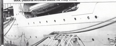 Here you can see the chocking under the boat and a very good look at the ladder transition