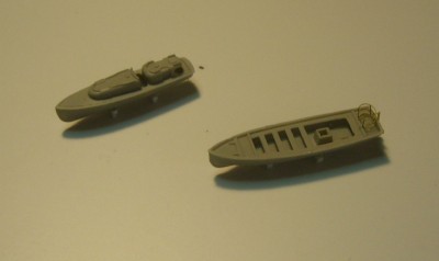 The two little cuties on their blocks. Note the missing rails on one